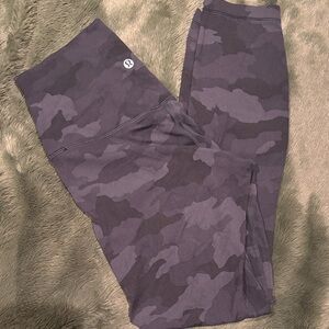 lululemon athletica Gray Camouflage Leggings